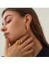 Croissant Gold Earrings