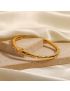 Orla Pearl & Diamond Gold Bangle