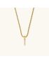 Aurora Pearl Initial Necklace