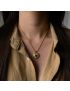 Emera Heart Gold Necklace