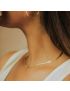 Sleek Grace - Gold Herringbone Necklace