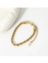 Isla Twisted Gold Rope Bracelet
