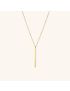 Sienna Bar - Gold Pendant Necklace