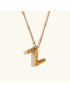 Airy Letter - Gold Initial Necklace