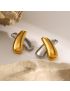 Bold Crossed Layer Earrings - Gold & Silver