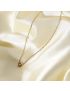 Aurora Solitaire Gold Necklace