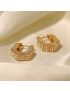 Aurora Pavé Huggie Earrings