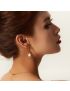 Aurelia Chain Pearl Earrings