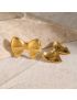 Belle Gold Bow Earrings