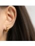 Luna Flat Huggie Earrings