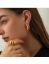 Croissant Gold Earrings