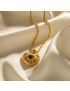 Emera Heart Gold Necklace