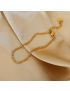 Avery Gold Box Chain Bracelet