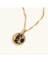 Lunar Harmony - Gold Cosmic Pendant Necklace