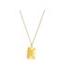 Luxe Envelope Pendant Necklace – Golden Letters Edition