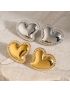 Radiant Heart Gold Earrings