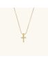 Celeste - Gold Pearl Letter Necklace
