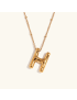 Airy Letter - Gold Initial Necklace