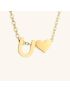 Heartfelt Initial - Gold Letter Necklace