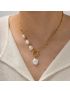 Retro Baroque Pearl Pendant Necklace