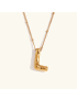 Airy Letter - Gold Initial Necklace