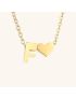 Heartfelt Initial - Gold Letter Necklace