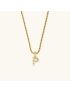 Aurora Pearl Initial Necklace