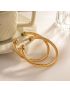 Thea Gemstone Gold Cuff