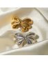 Curved Heart - Statement Earrings