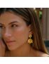 Fleur Gold Drop Earrings
