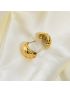 Elara Gold Hoop Earrings