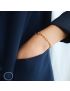 Radiant Gold Paperclip Bracelet