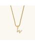 Aurora Pearl Initial Necklace