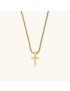 Aurora Pearl Initial Necklace