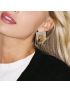 Bianca Two-Tone Stud Earrings
