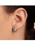 Brielle Croissant Huggie Earrings