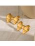 Belle Gold Bow Earrings