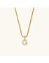 Aurora Pearl Initial Necklace