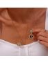 Lunar Harmony - Gold Cosmic Pendant Necklace