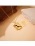 Luxe Envelope Pendant Necklace – Golden Letters Edition