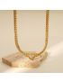Heart Whisper - Gold Choker Necklace