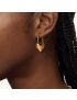 Amora Heart Lock Earrings