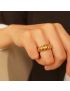 Aurelia Gold Croissant Ring