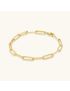 Radiant Gold Paperclip Bracelet