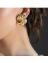 Aurora Swirl Gold Earrings