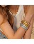 Radiance Coil Gold Bracelet