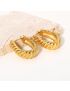 Valencia Swirl Gold Earrings