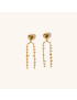 Aurora Tassel - Gold Drop Earrings