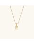 Celeste - Gold Pearl Letter Necklace