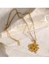 Ella Clover Necklace - Gold Pendant